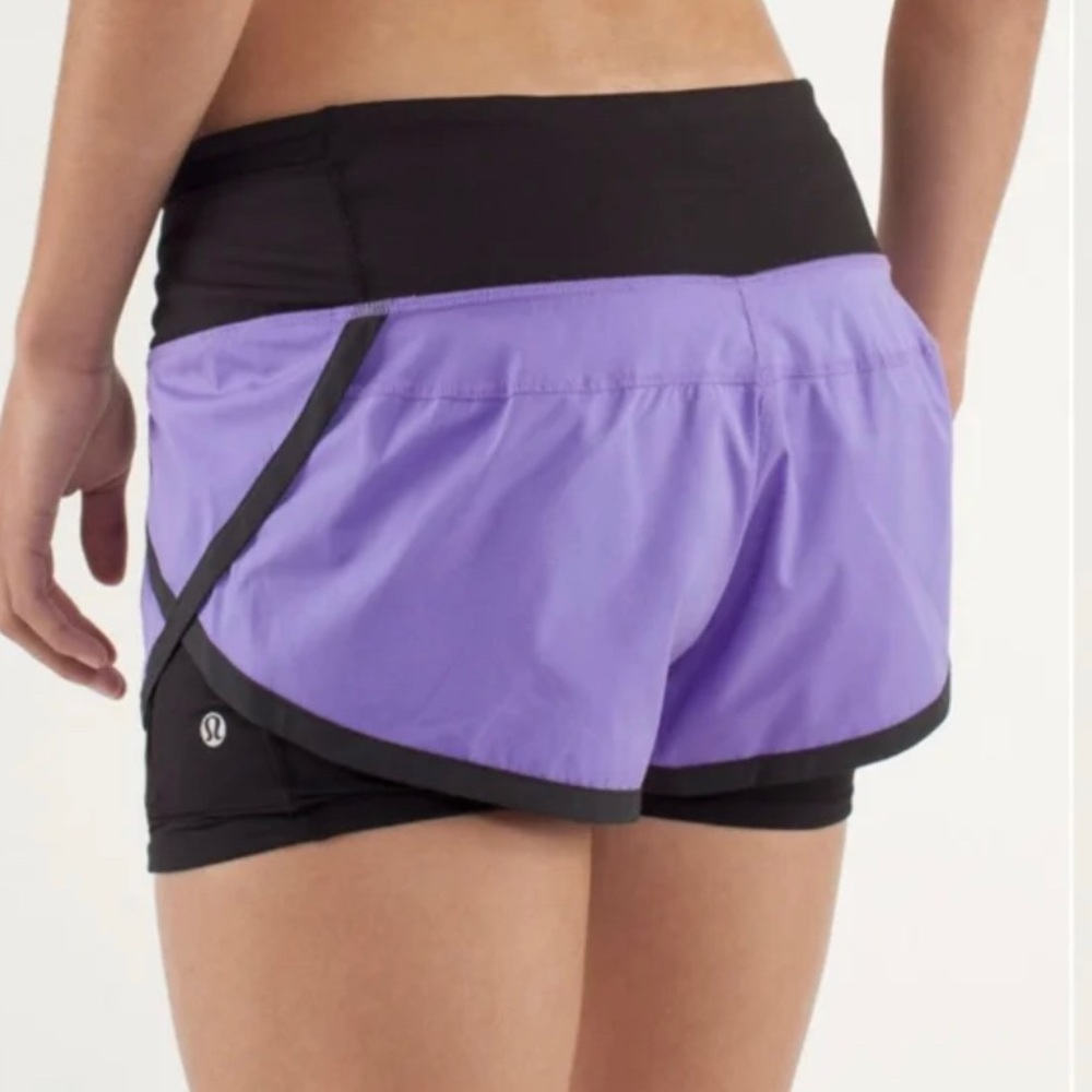 Lululemon Run: Speed Squad Short *Power Purple / Black Size 4